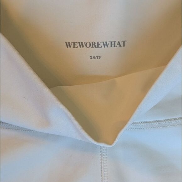 WeWoreWhat Hot Shorts sz XS NWOT Off White Neutral - Picture 12 of 12
